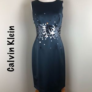 Calvin Klein sequin dress, SZ 6 New with tags